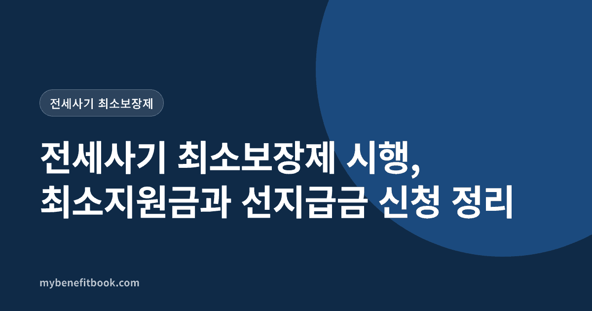 전세사기 최소보장제 안내 카드