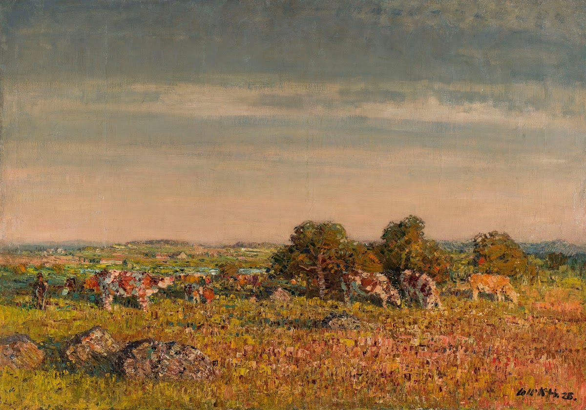 Landscape with cows 1925