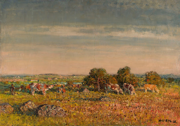 Landscape with cows 1925