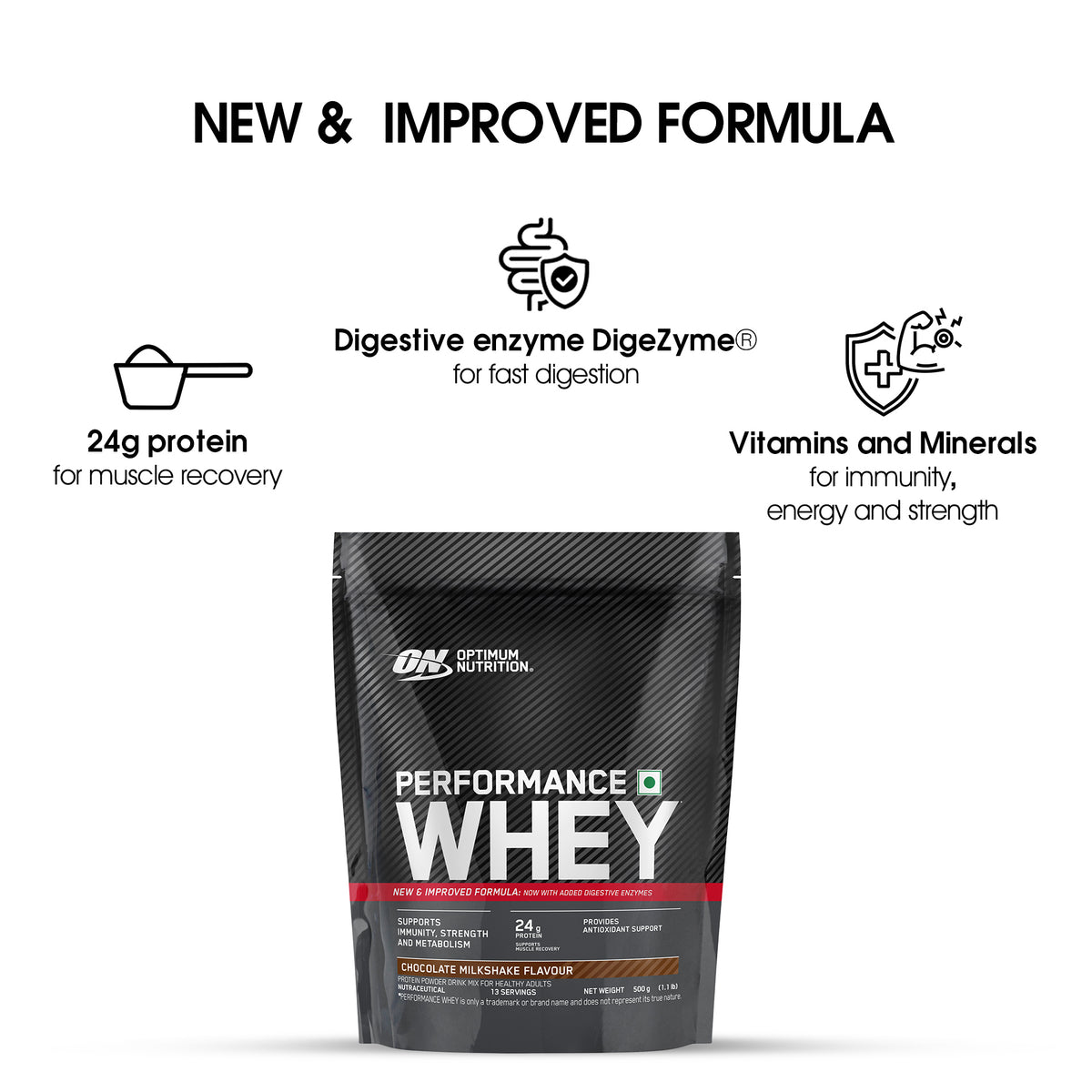 Performance Whey — Chocolate Milkshake, 500 g