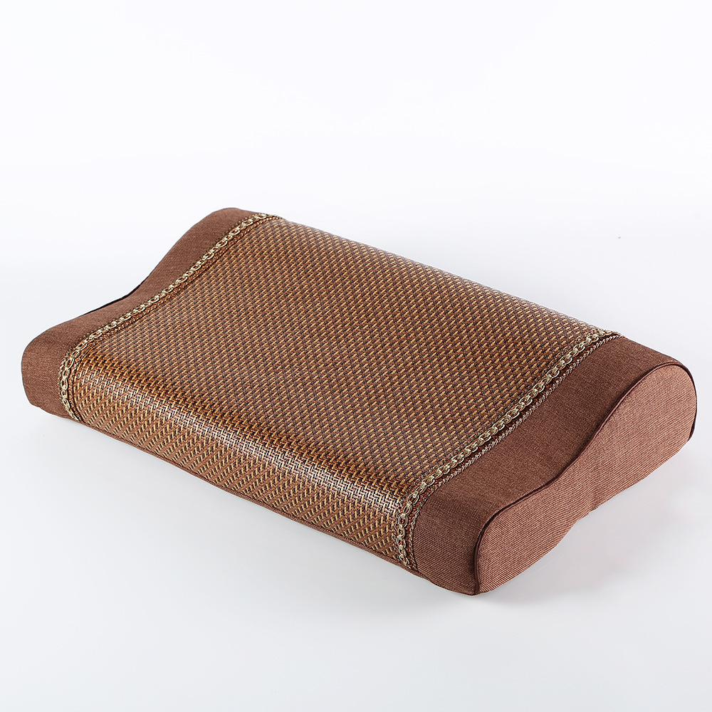 Speicherschaum-Kissen mit Rattanauflage, 50×30 cm