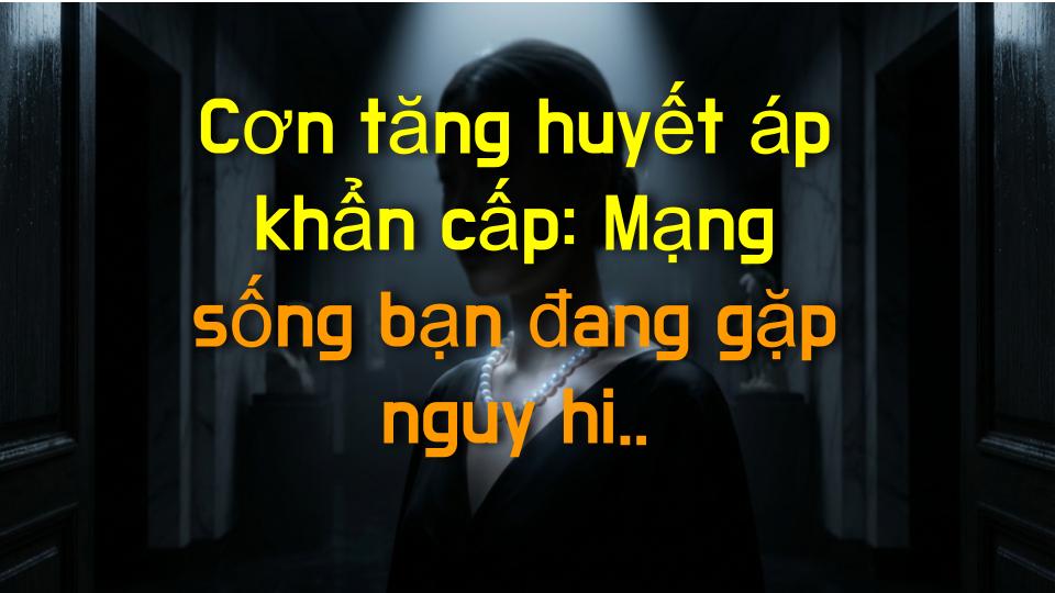 Cơn tăng huyết áp khẩn cấp: Mạng sống bạn đang gặp nguy hiểm!