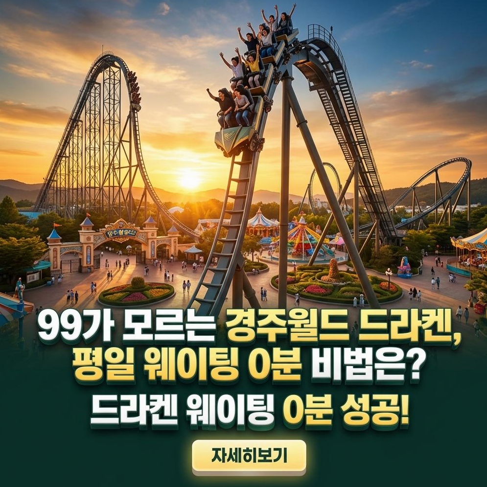 경주월드 드라켄 평일 공략: 웨이팅 0분 비법 분석