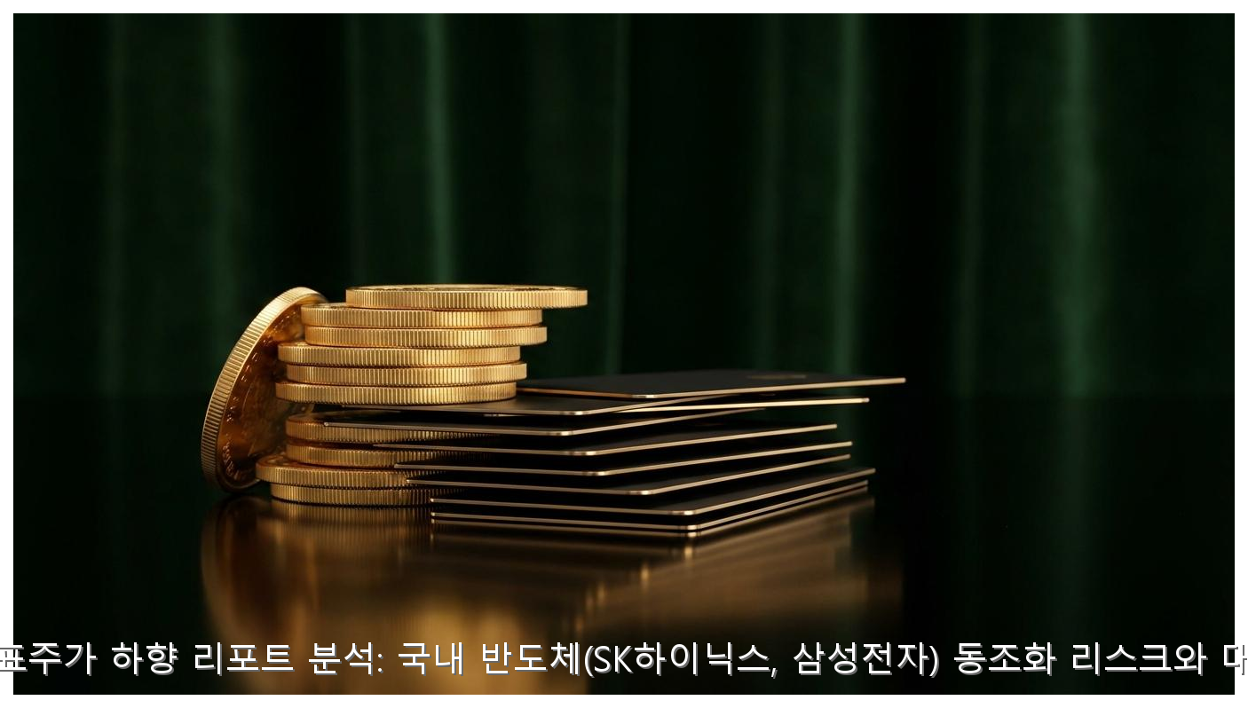 마이크론 목표주가 하향 리포트 분석: 국내 반도체(SK하이닉스, 삼성전자) 동조화 리스크와 대응 시나리오 핵심 안내 및 분석 인포그래픽 (5)
