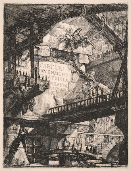 Imaginary Prisons of G Battista Piranesi Venetian Architect title page 1761