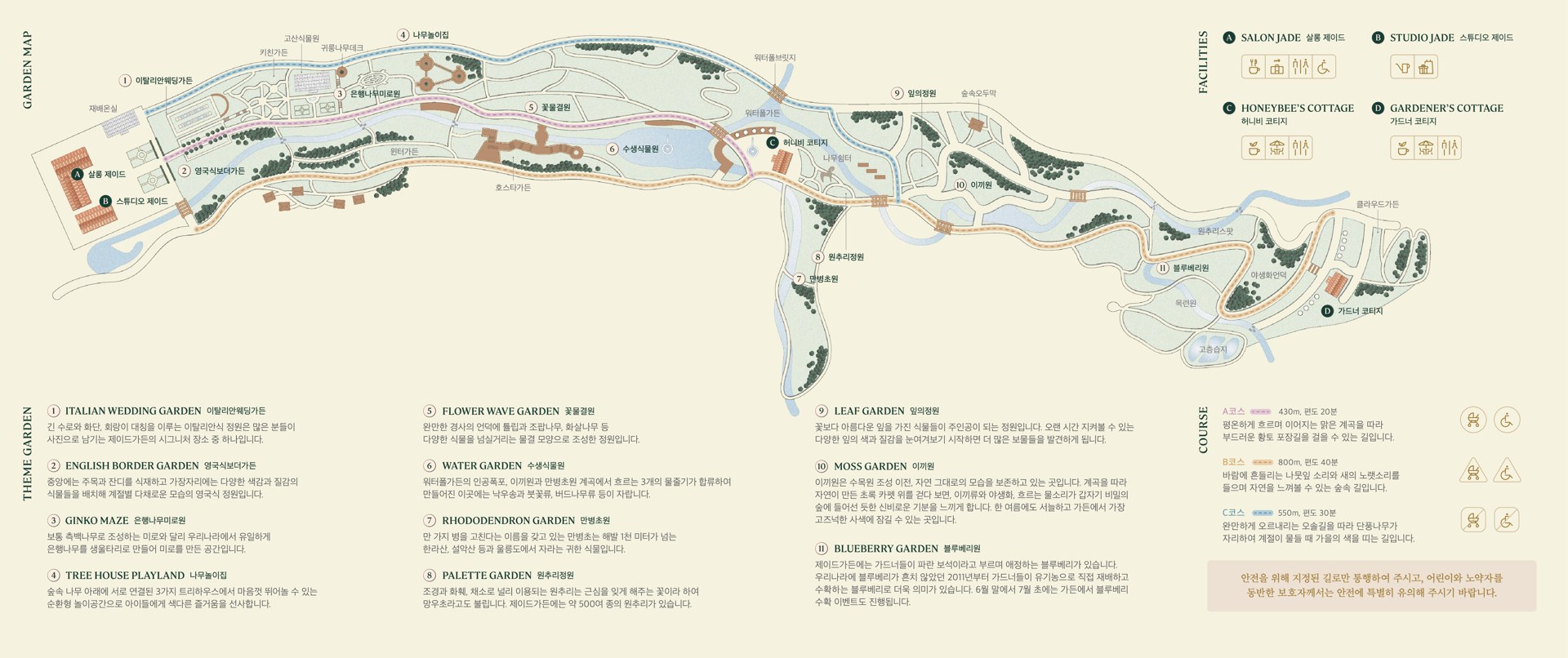 제이드가든 공식 가든맵과 테마정원 및 추천 산책 코스