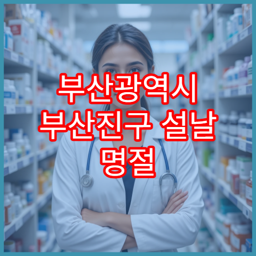 부산광역시 부산진구 설날 명절 연휴 당번약국 24시간 근무 약국 정보