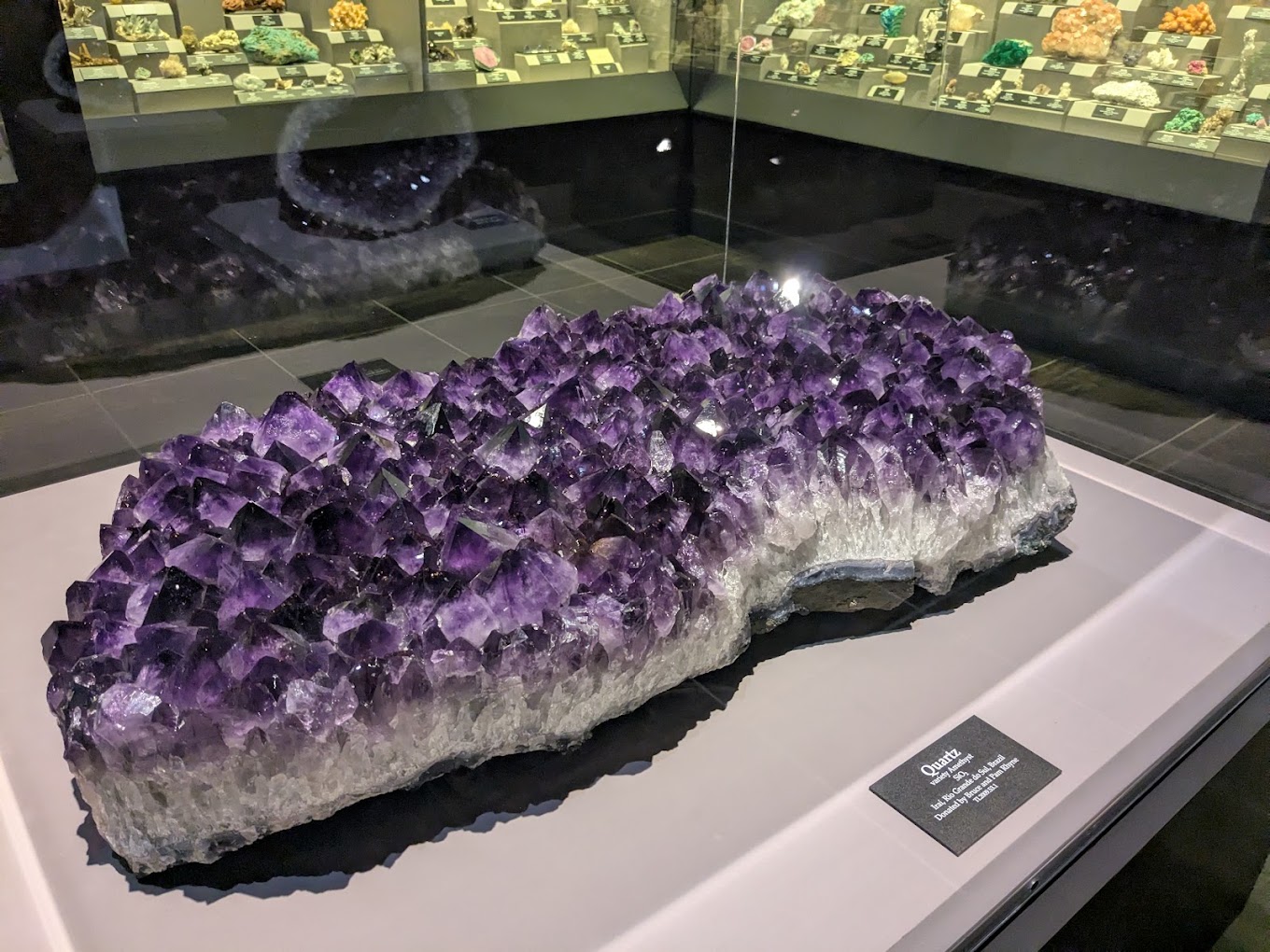 The giant amethyst geode at the Tellus Science Museum in Cartersville, Georgia