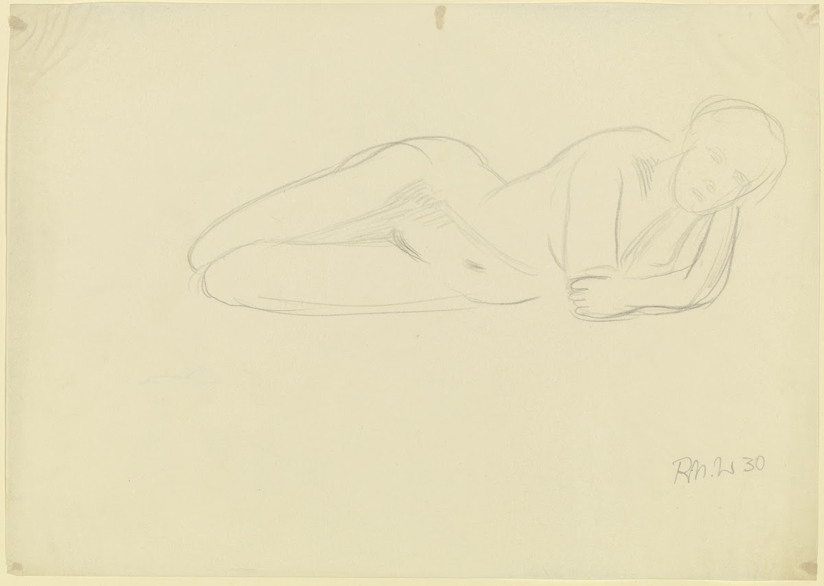 Female nude reclining 1930