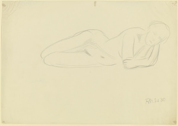 Female nude reclining 1930