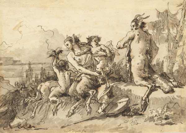 Satyr Family in a Wild Landscape ca 177191