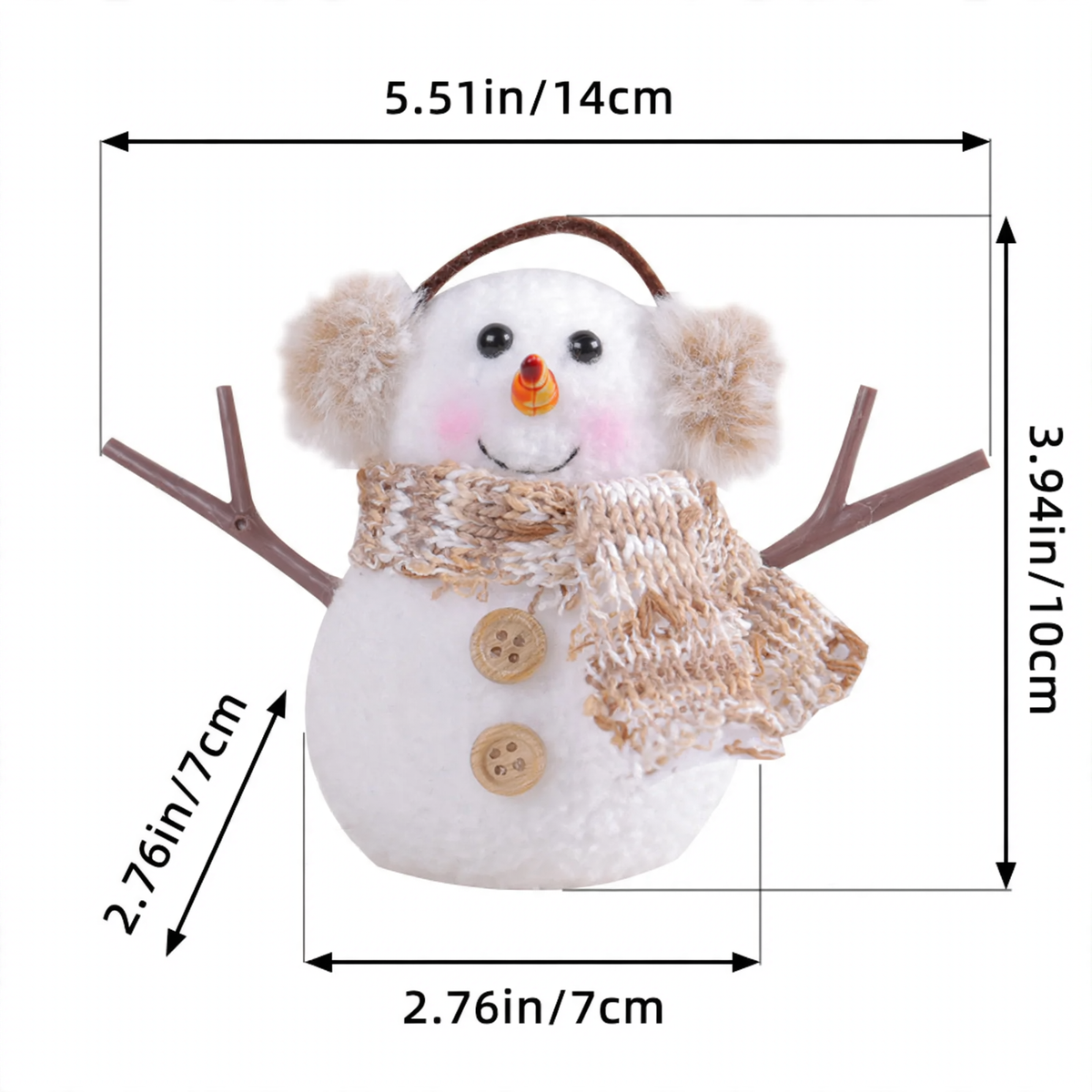 Glowing Christmas Gnome Figure with Sequins