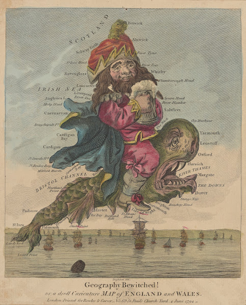 Geography bewitched Or a droll caricature map of England and Wales 1794
