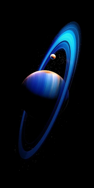 Planet, Saturn, Rings, Space Full HD iPhone Wallpaper Background