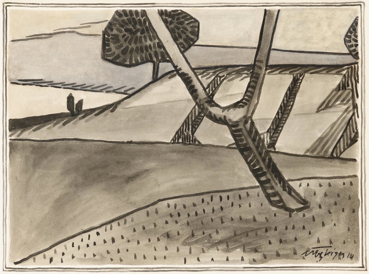 Paysage à larbre 1910