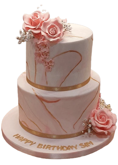 2 Tier Birthday Wedding Cake CB-NC771