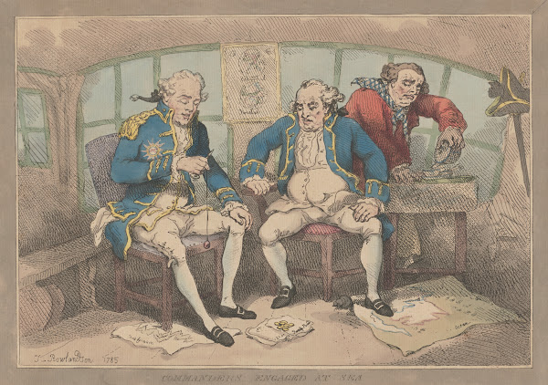Commanders engaged at sea 1785