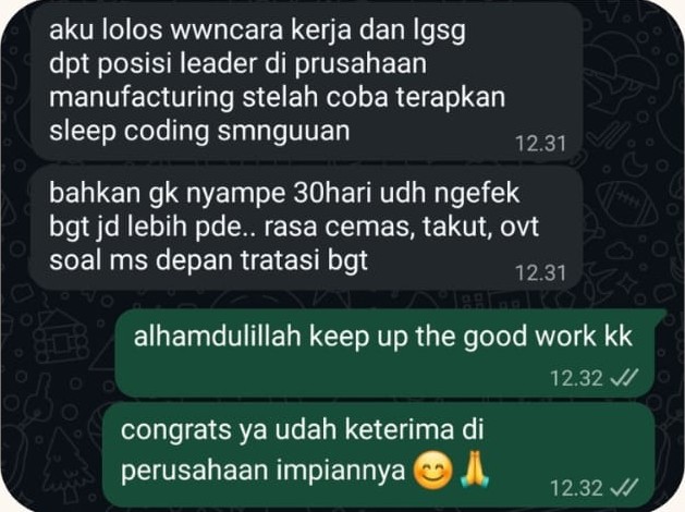 Testimoni Damai Sama Uang 1
