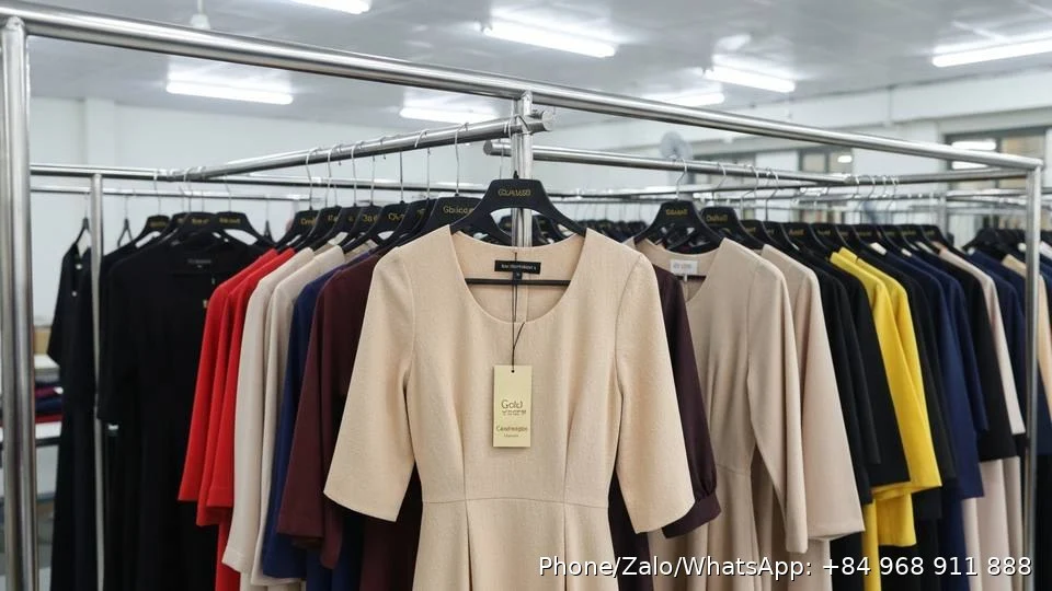 Korean Fashion Dress - Gold Garment Vietnam