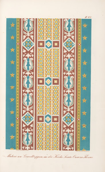 Malerei an Gewölbrippen in der Kirche Santa Croce zu Florenz 1842