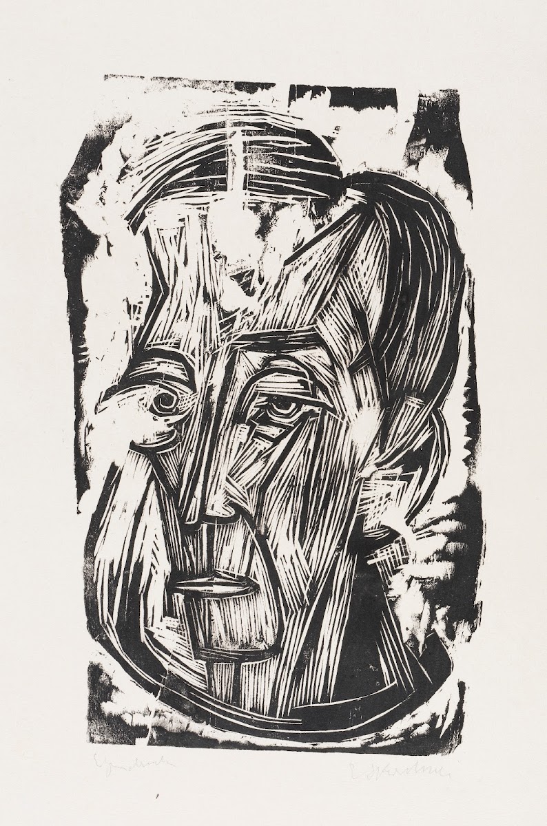 Kopf Dichter Leonhard Frank I 1917