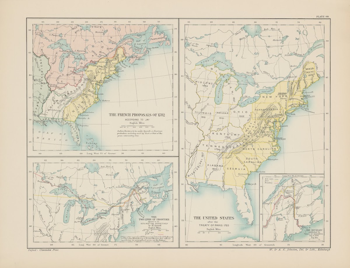 The United States of America after the Treaty of 1782 1903