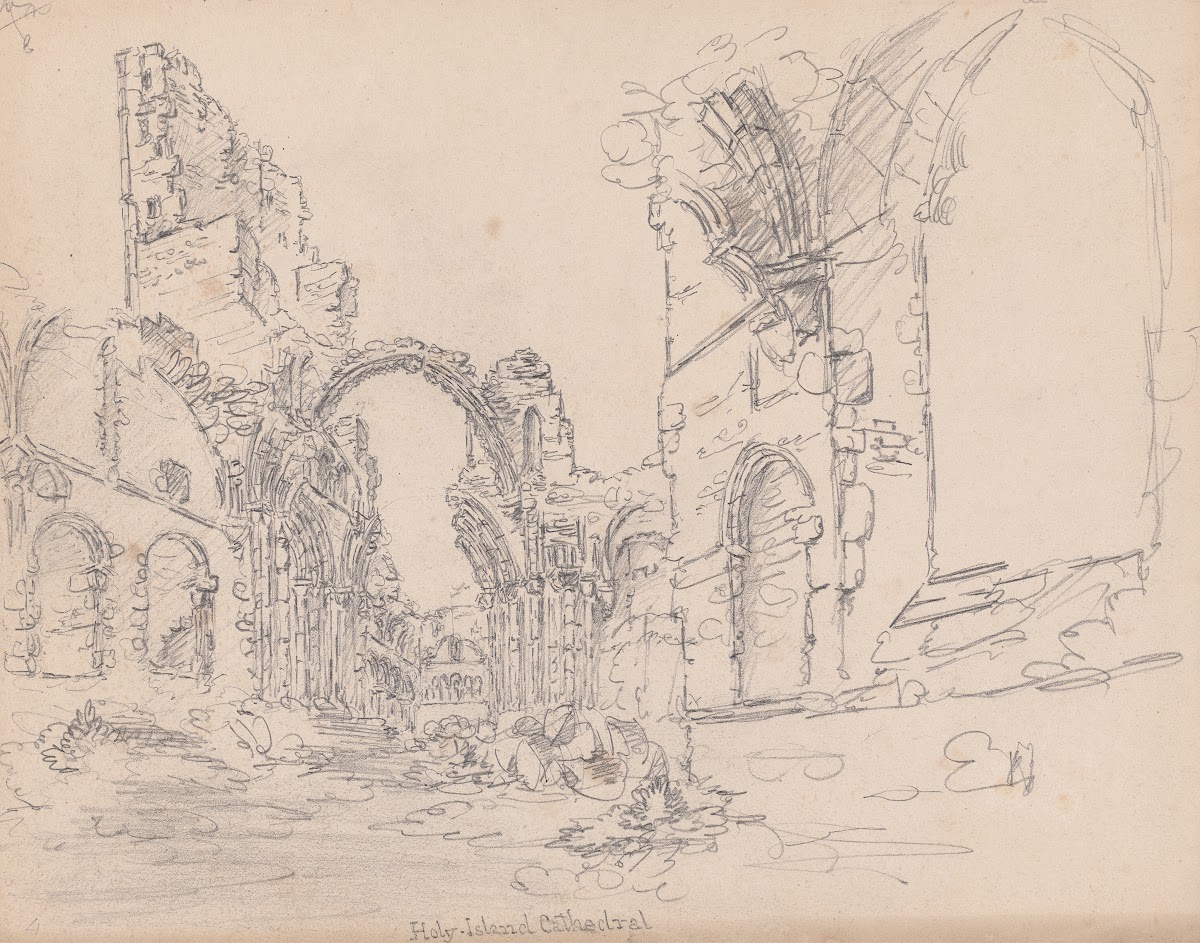 Lindisfarne Priory Holy Island Northumberland 1792