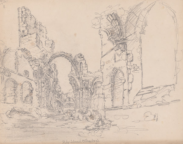 Lindisfarne Priory Holy Island Northumberland 1792
