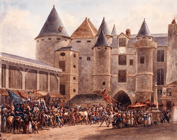 Le bœuf gras devant le Grand Châtelet un jour de Carnaval 1801   1900