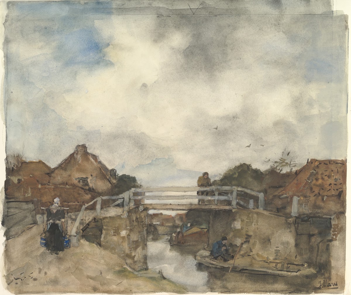 Dutch Canal Rijswijk 19th century
