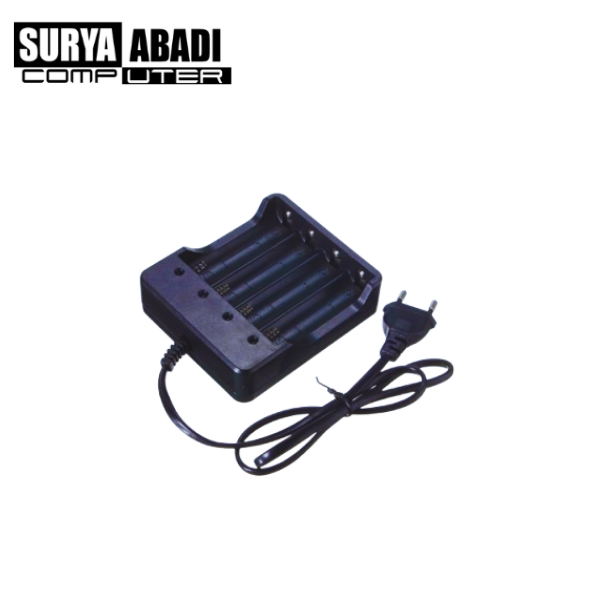 Charger Baterai Litium 18650 4 slot