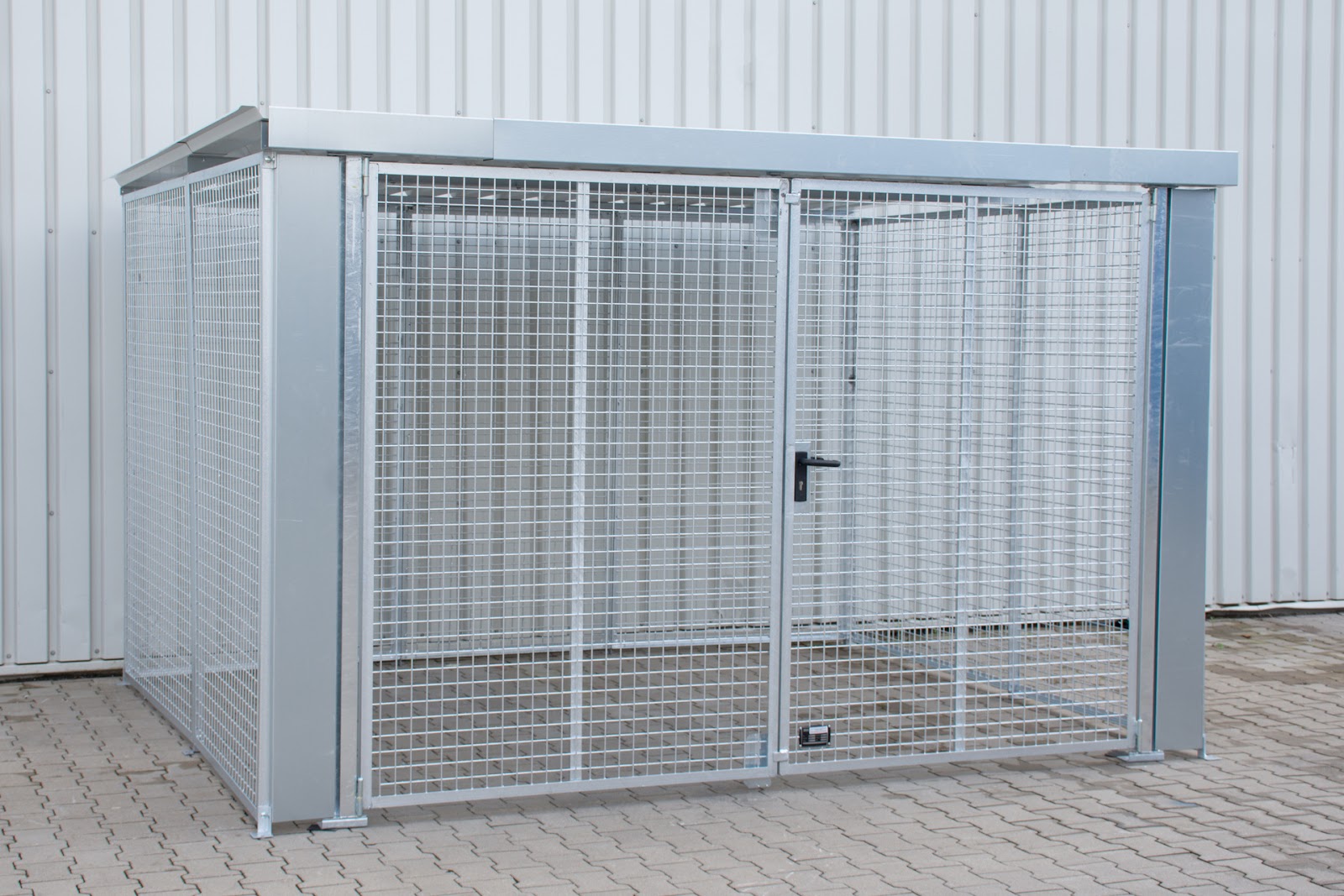 Gasflessen-container&nbsp;GFC-M6/D-DF, vuurverzinkt