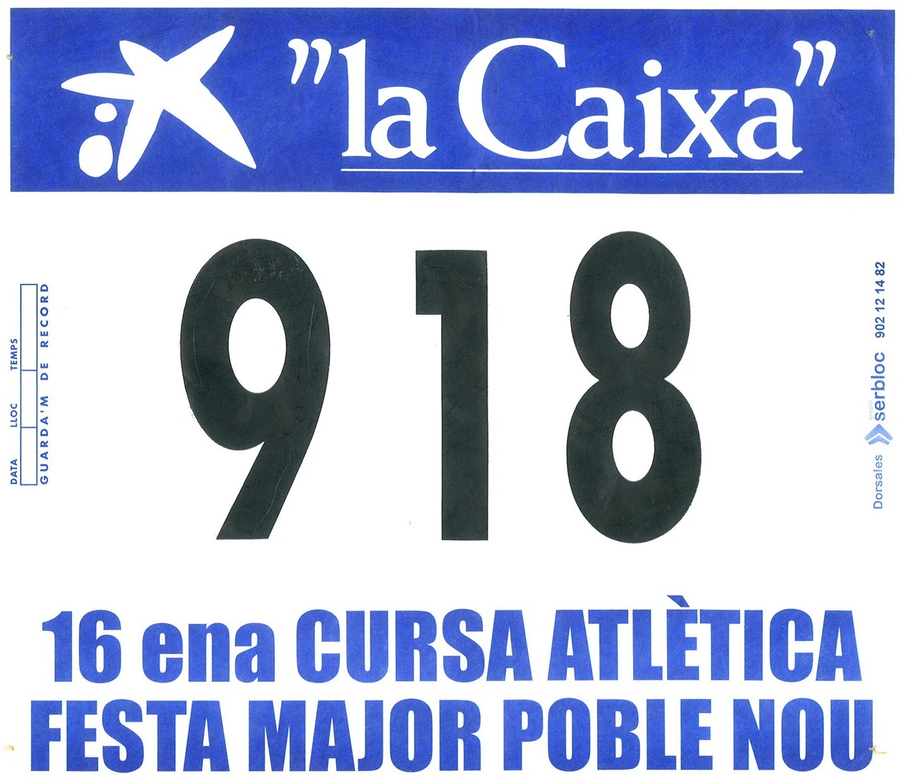 Dorsal de Cursa Poble Nou