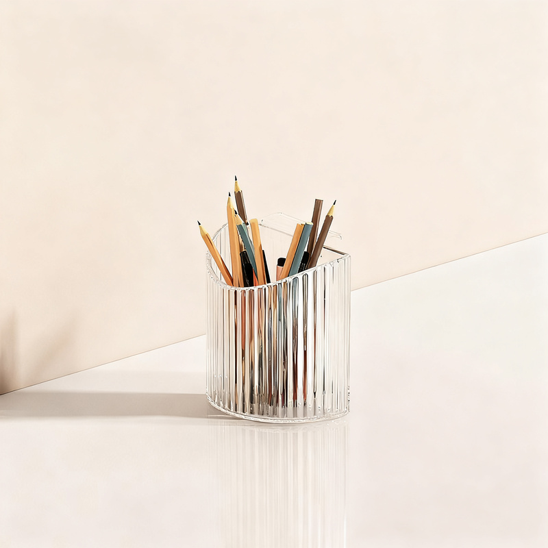 Transparente Bücherablage für Schreibtisch
