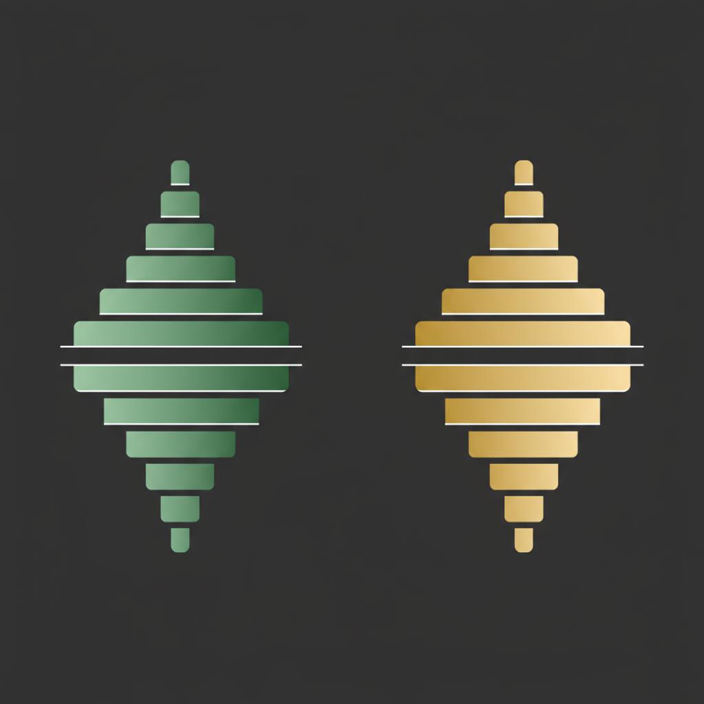 Vector infographic of order book depth bars showing bids and asks concentration and tapering tails for crypto futures trading on dark background