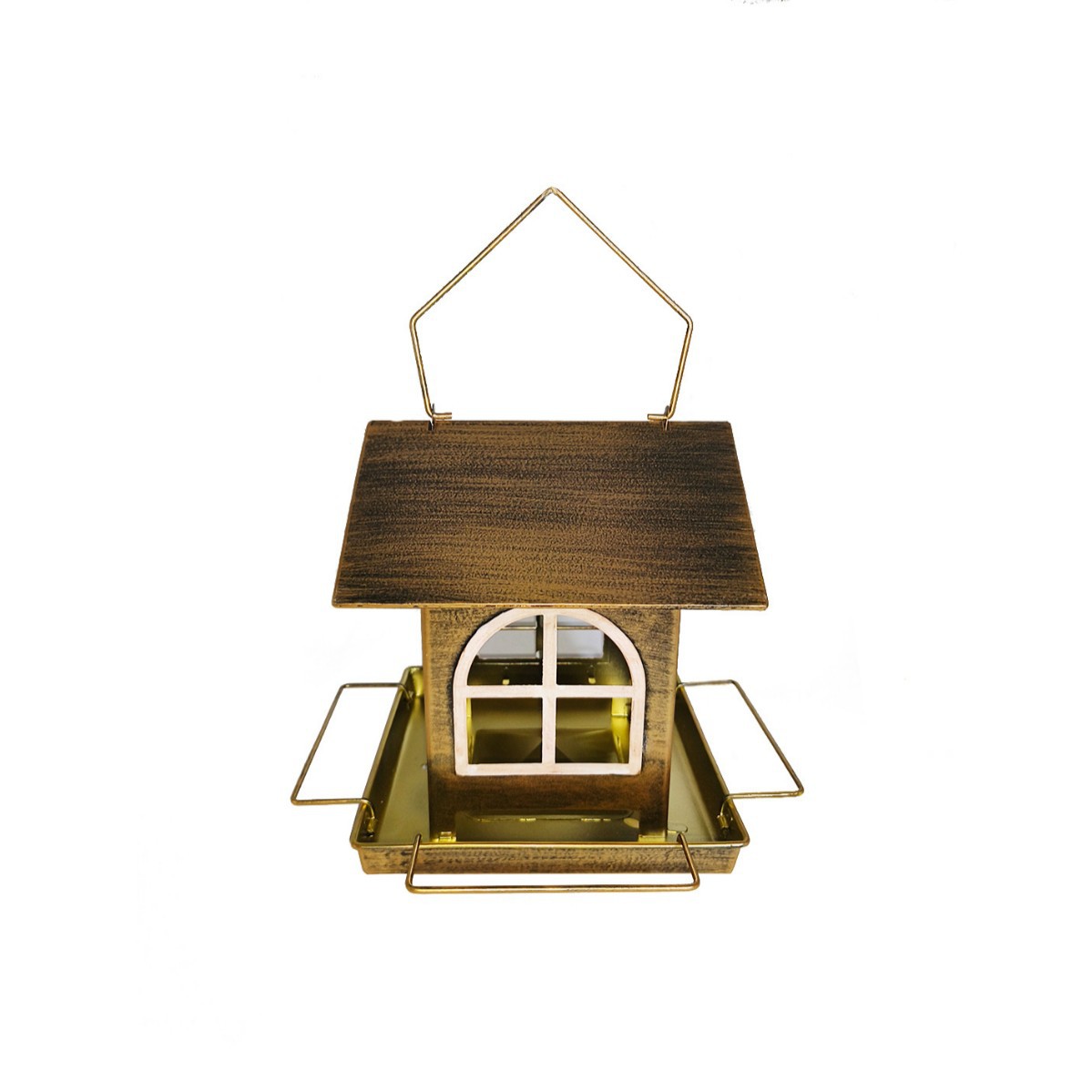 Metal birdbath for hummingbirds, hanging, weatherproof