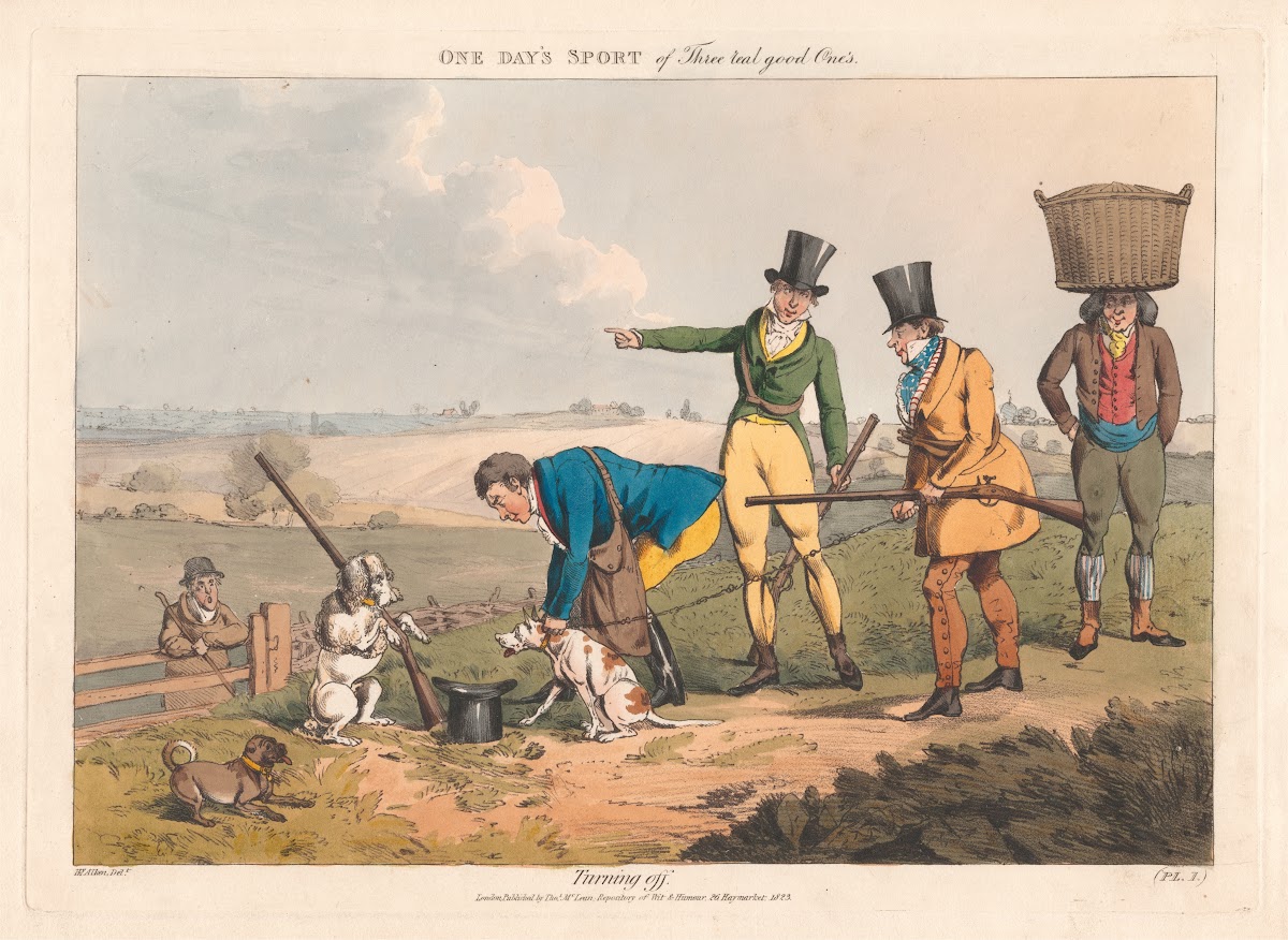 Shooting or One Days Sport of Three Real Good Ones 1823
