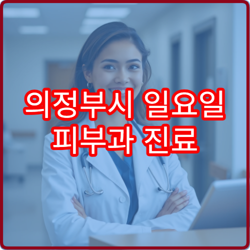 의정부시 일요일 피부과 진료 병원 아토피·두드러기 상담 가능