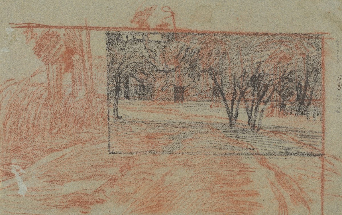 Twee landschapsstudies door elkaar 1874   1925