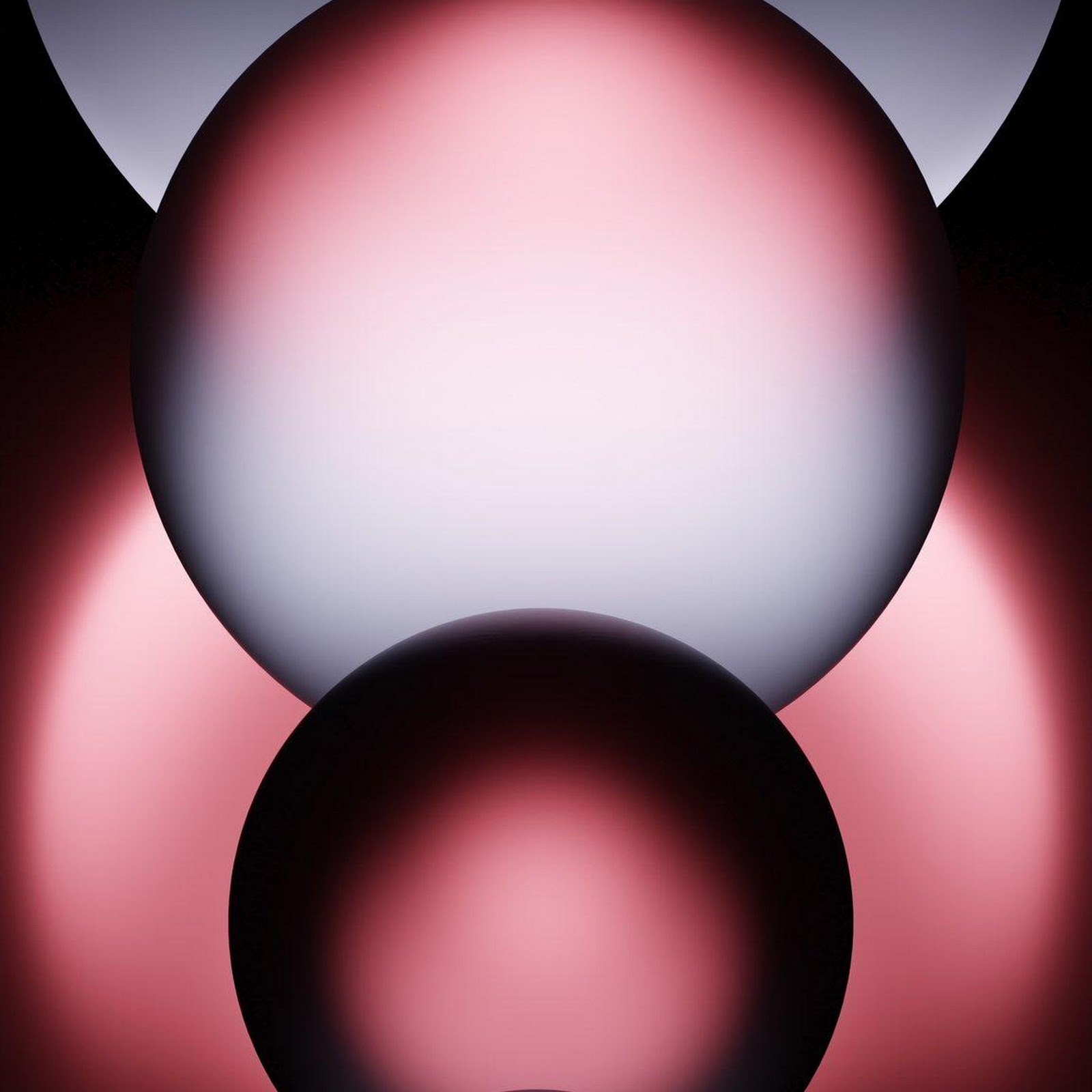 Download Abstract Stacked Red Spheres Full HD iPhone