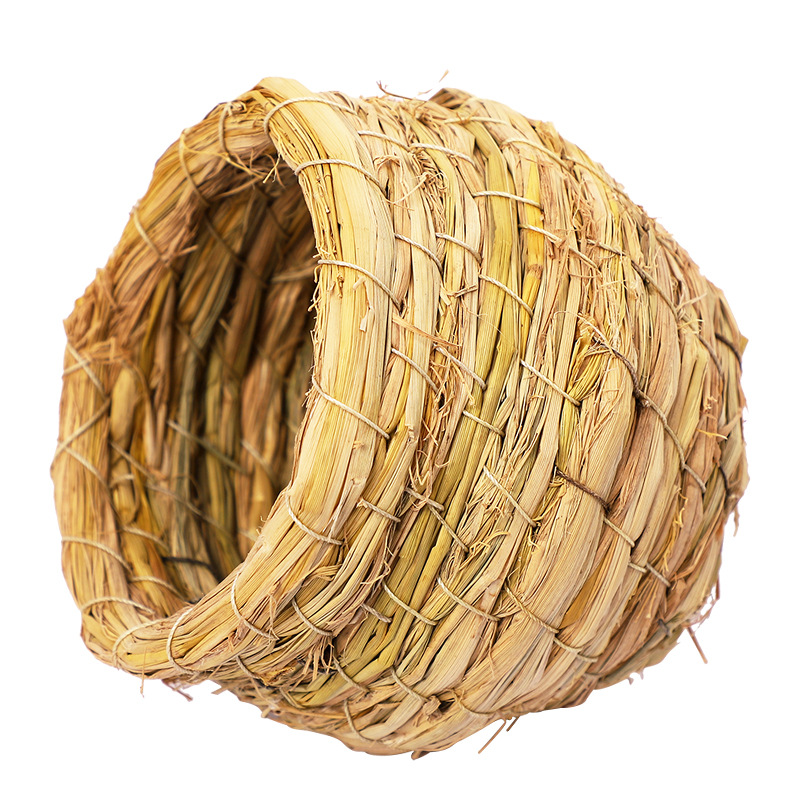 Woven Birdhouse Made of Natural Grass