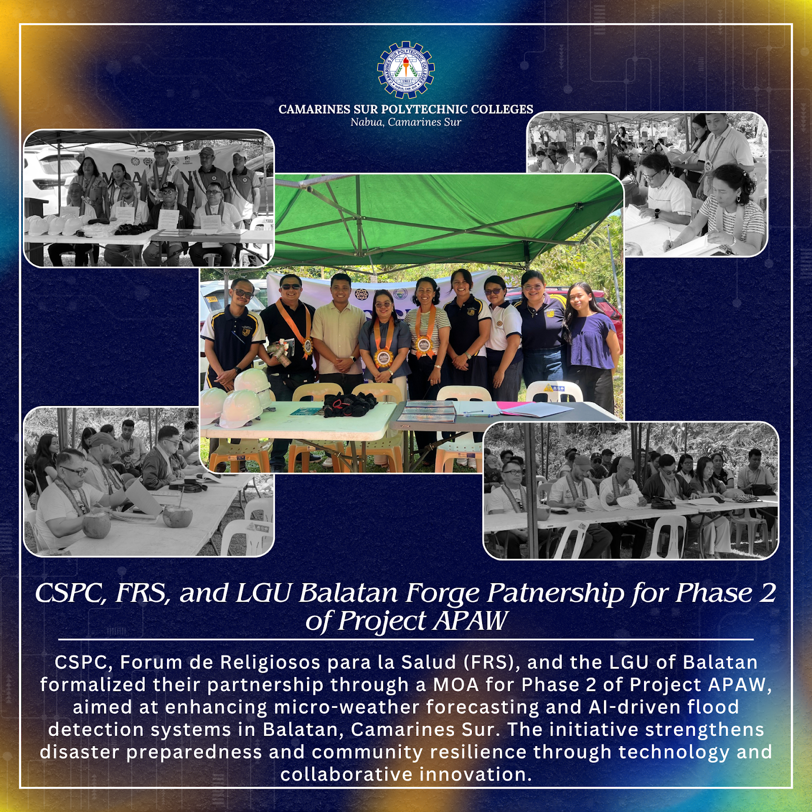 𝗖𝗦𝗣𝗖, 𝗙𝗥𝗦, 𝗮𝗻𝗱 𝗟𝗚𝗨 𝗕𝗮𝗹𝗮𝘁𝗮𝗻 𝗙𝗼𝗿𝗴𝗲 𝗣𝗮𝗿𝘁𝗻𝗲𝗿𝘀𝗵𝗶𝗽 𝗳𝗼𝗿 𝗣𝗵𝗮𝘀𝗲 𝟮 𝗼𝗳 𝗣𝗿𝗼𝗷𝗲𝗰𝘁 𝗔𝗣𝗔𝗪