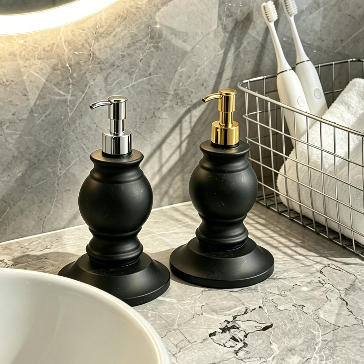 Soap Dispenser Column, classic, Pump Bottle