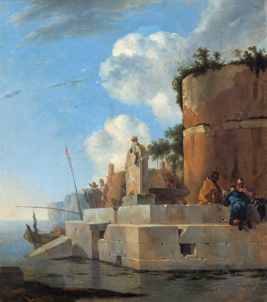 A Coastal Ruin In Italy 1640   1652