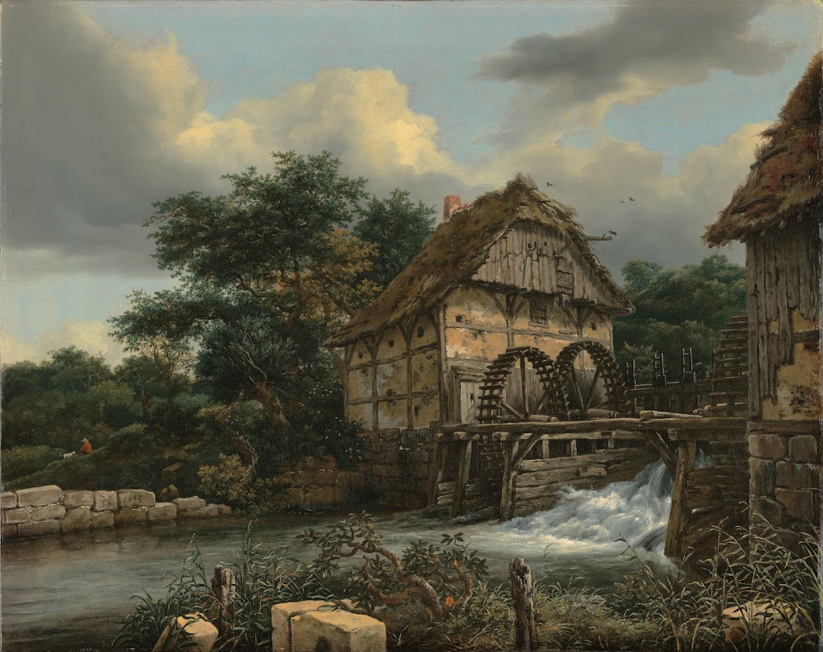 Two Watermills and an Open Sluice
