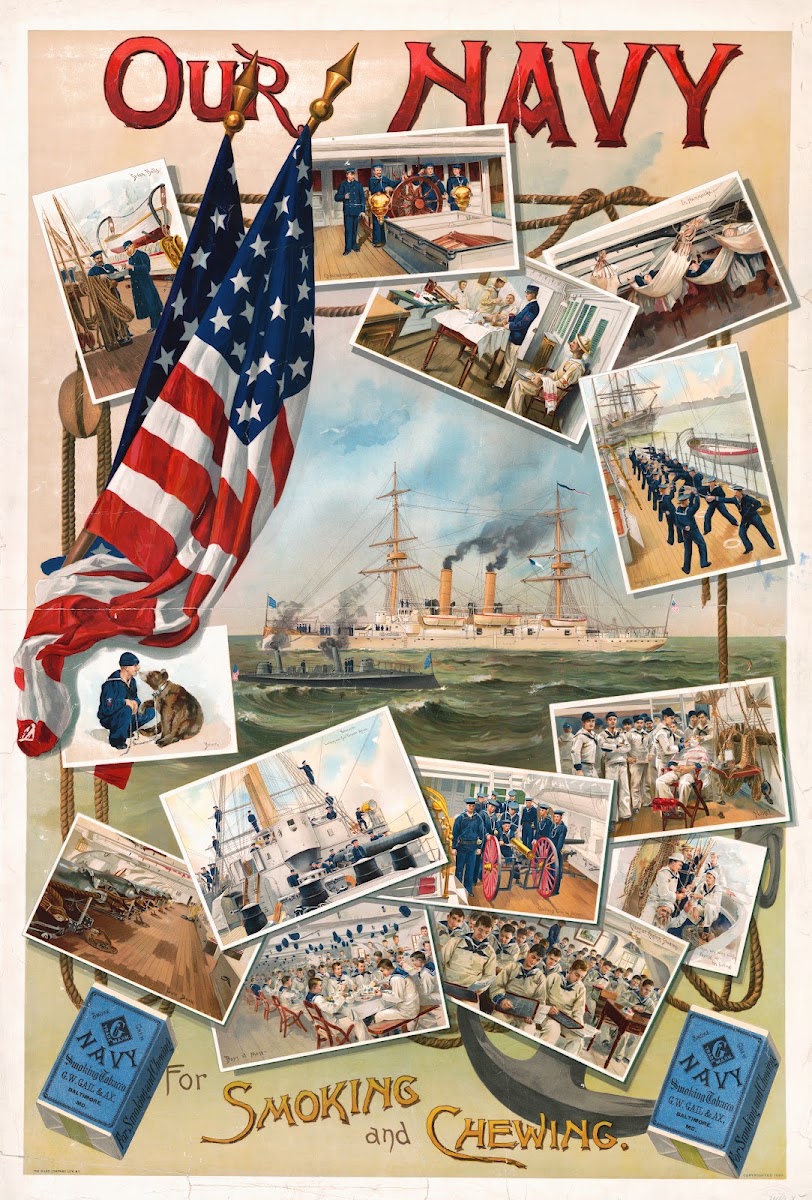 Our navy for smoking and chewing 1890