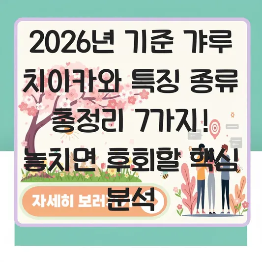 갸루 치이카와 특징 종류 완벽 정리