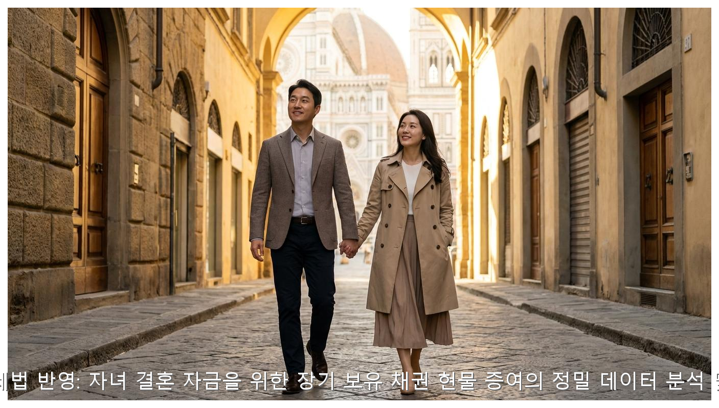 2026년 개정 세법 반영: 자녀 결혼 자금을 위한 장기 보유 채권 현물 증여의 정밀 데이터 분석 및 절세 가이드 핵심 안내 및 분석 인포그래픽 (2)