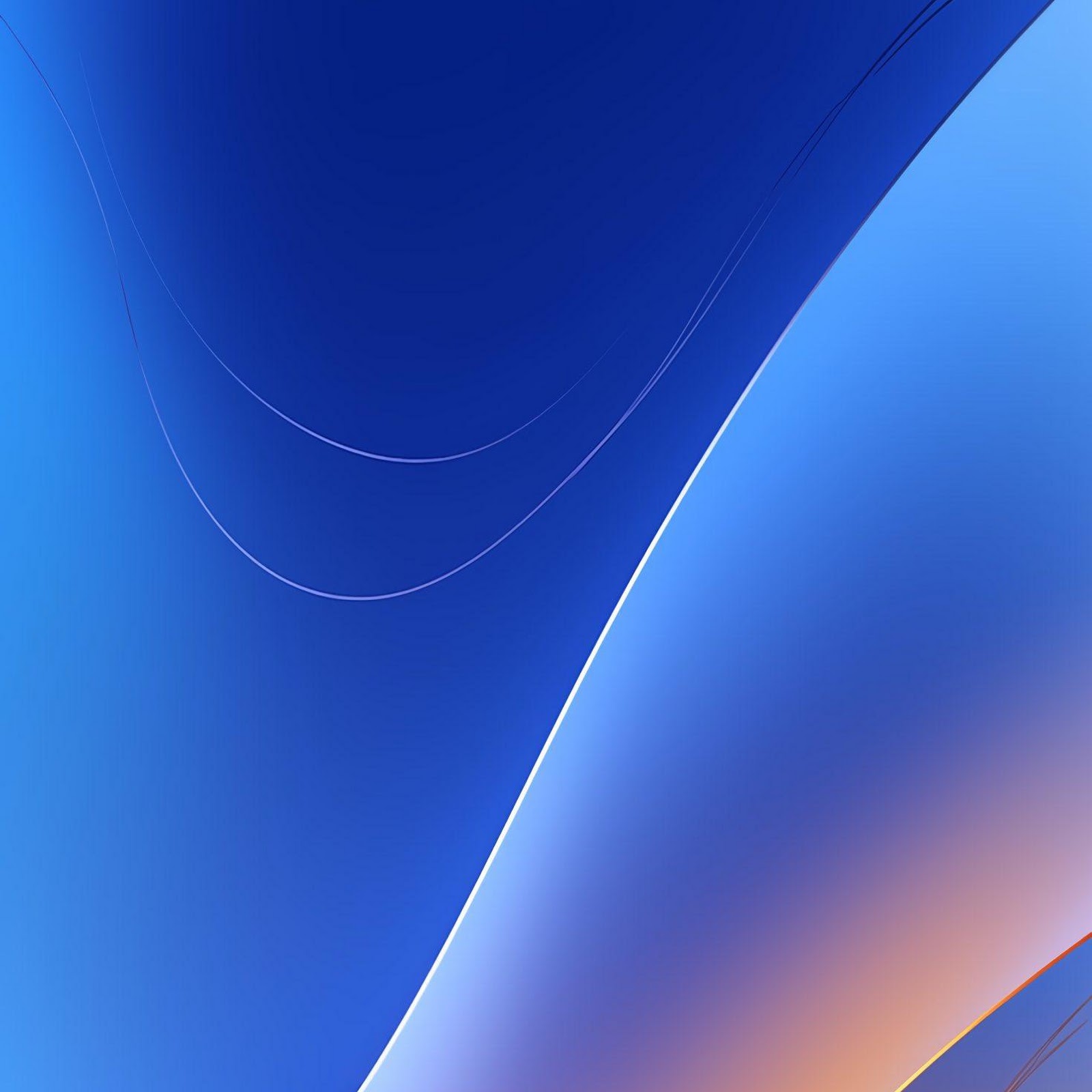 Download Abstract Blue and Yellow Waves 2K iPhone