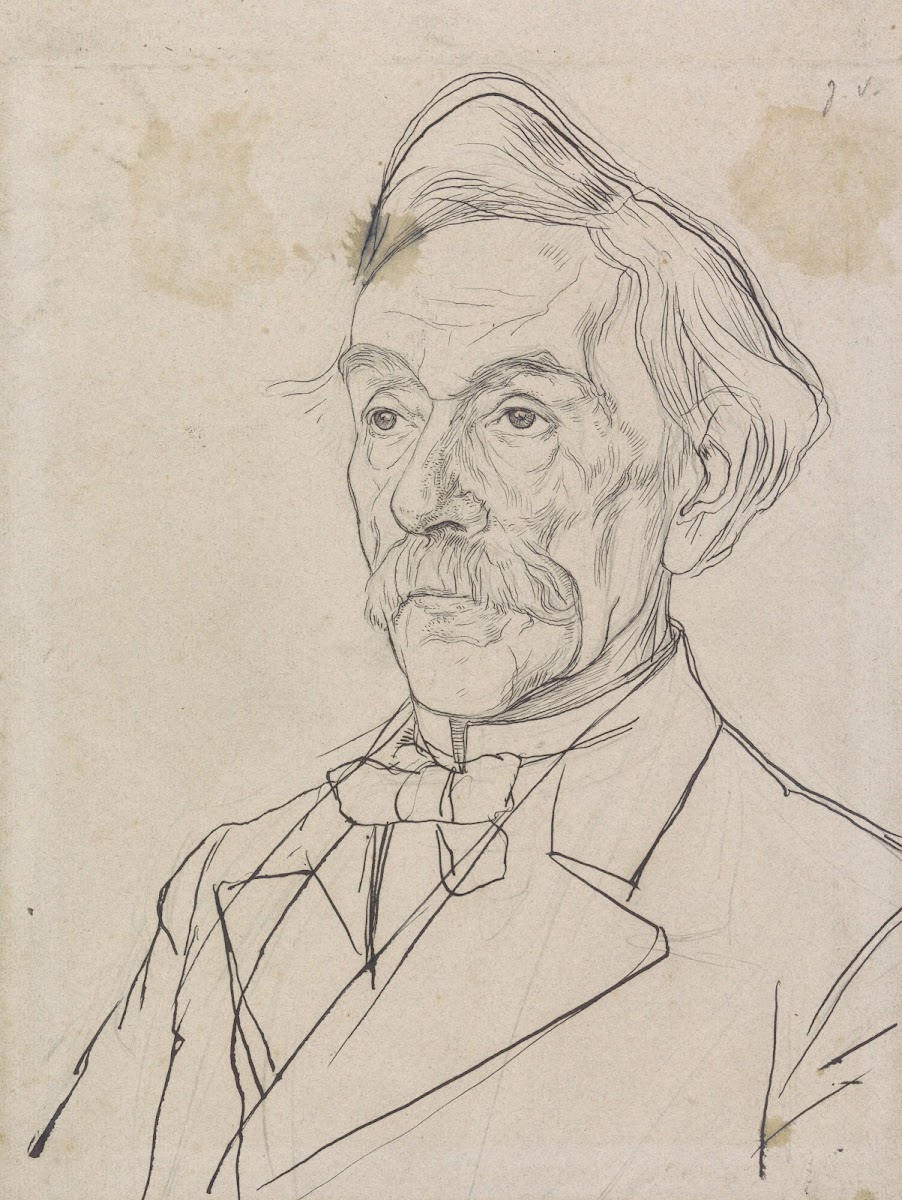 Portret van Louis Jacques Veltman 1874   1925